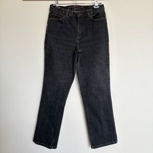 Lauren Ralph Lauren High Rise Straight Leg Jeans Black Size 6 Y2K Denim